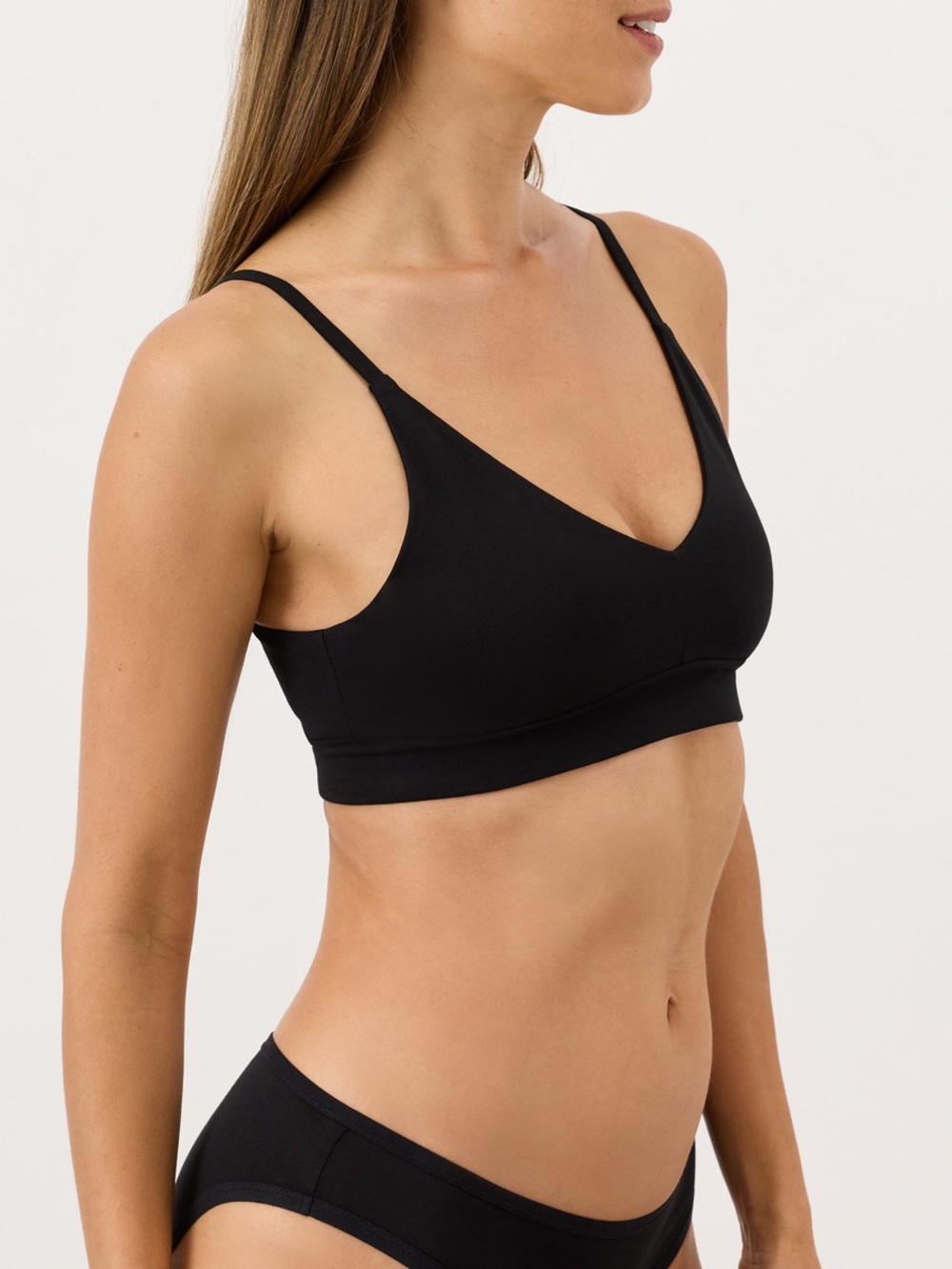 ‼️EUC: Pact Organic Black Everyday Classic T-Shirt Bra - S - Picture 3 of 7